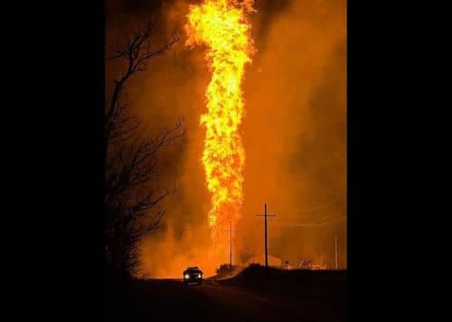 Gasoducto explota en Oklahoma