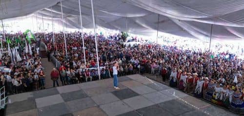 Delfina Gómez da primer Grito de Independencia a mujeres mexiquenses y a AMLO