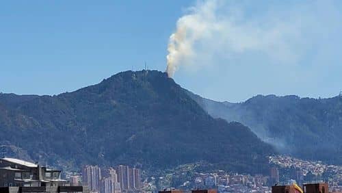 La situación empeora: Nuevos incendios forestales en los cerros El Cable y Nemocón 