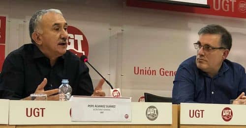 El secretario general de UGT, Pepe Álvarez, anuncia su candidatura a la reelección