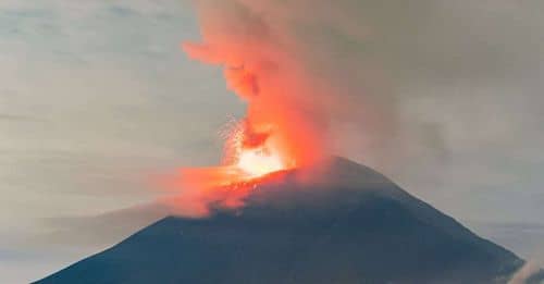 El Volcán Popocatépetl mantiene su actividad en Amarillo Fase 2