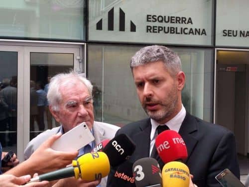 ERC estaría detrás del muñeco de Junqueras colgado en un puente