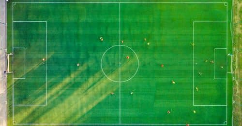 Aerial View of Soccer Field