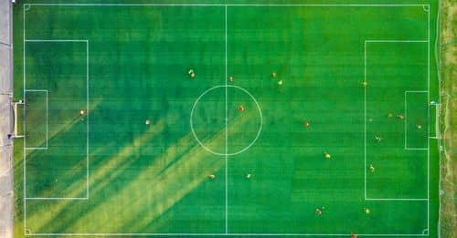 Aerial View of Soccer Field