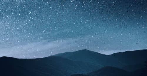 Starry Sky Over Mountains