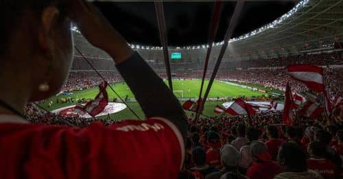 Group of People Watching Soccer Game