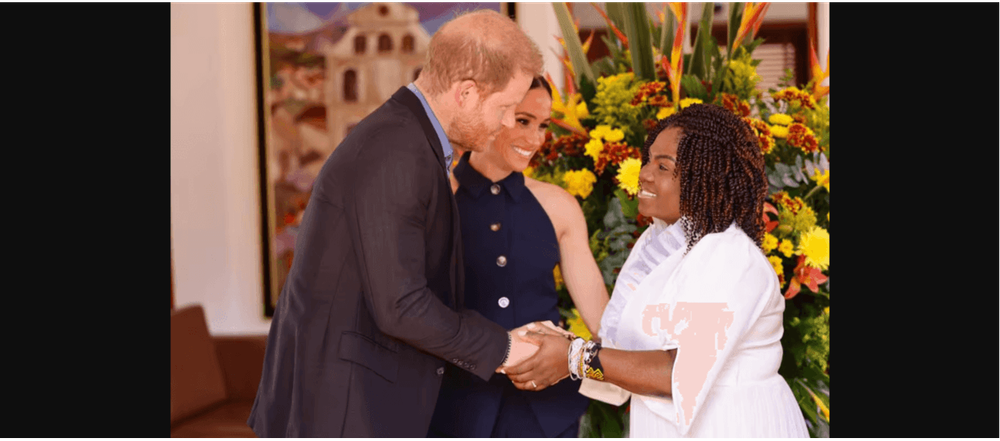 Príncipe Harry y Meghan: las primeras imágenes de su llegada a Colombia