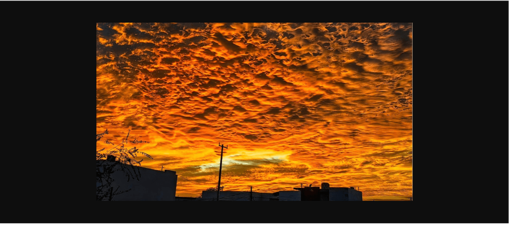 cielo naranja