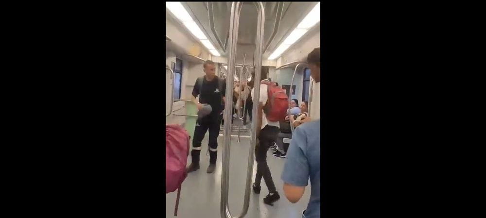 Pelea en el Metro de Medellín