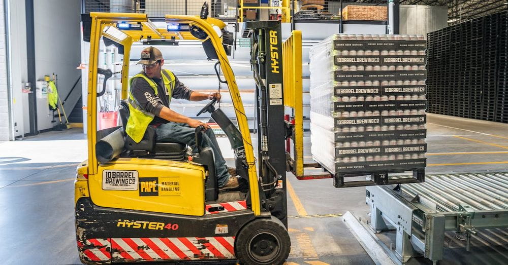 Person Using Forklift