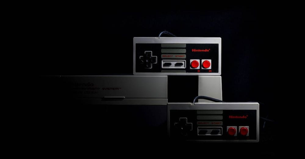 Nintendo Nes Game Console Set