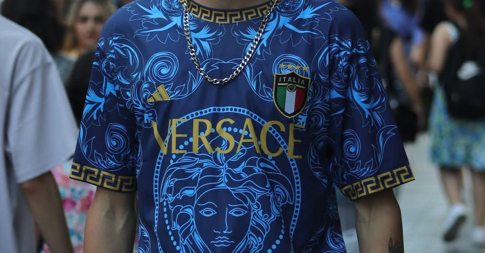 Man in Italian Football Jersey