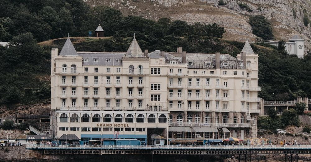 Grand Hotel on Sea Shore in Llandudno