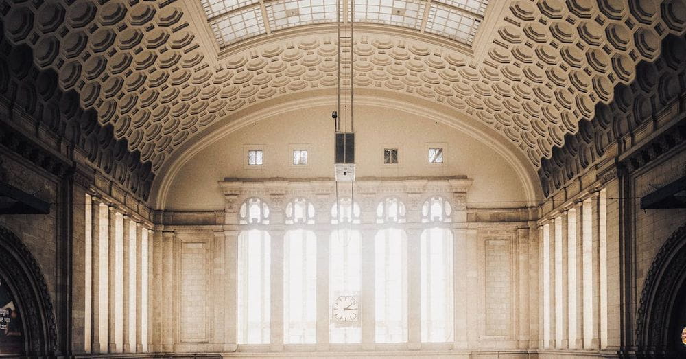 In the central station Leipzig