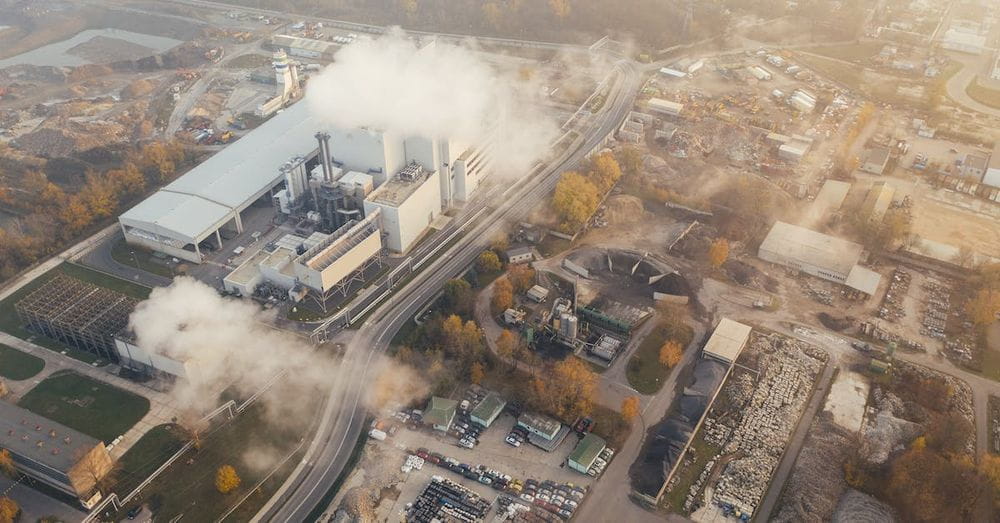 White Smoke Coming Out from A Building