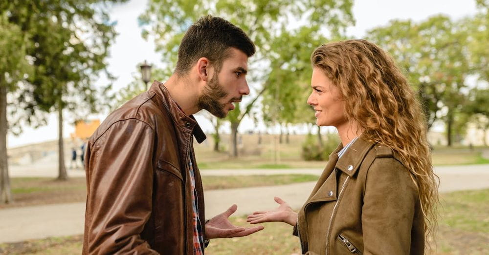 Man And Woman Wearing Brown Leather Jackets