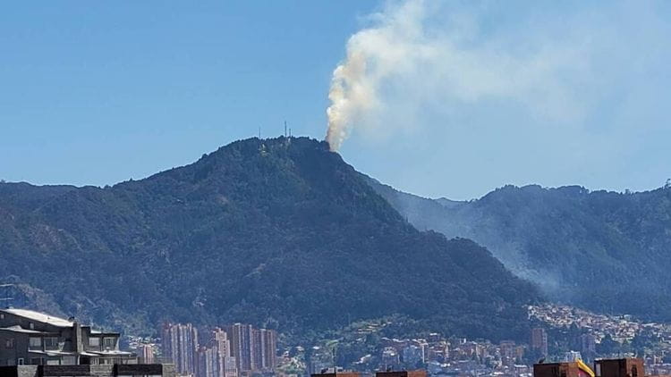 La situación empeora: Nuevos incendios forestales en los cerros El Cable y Nemocón 